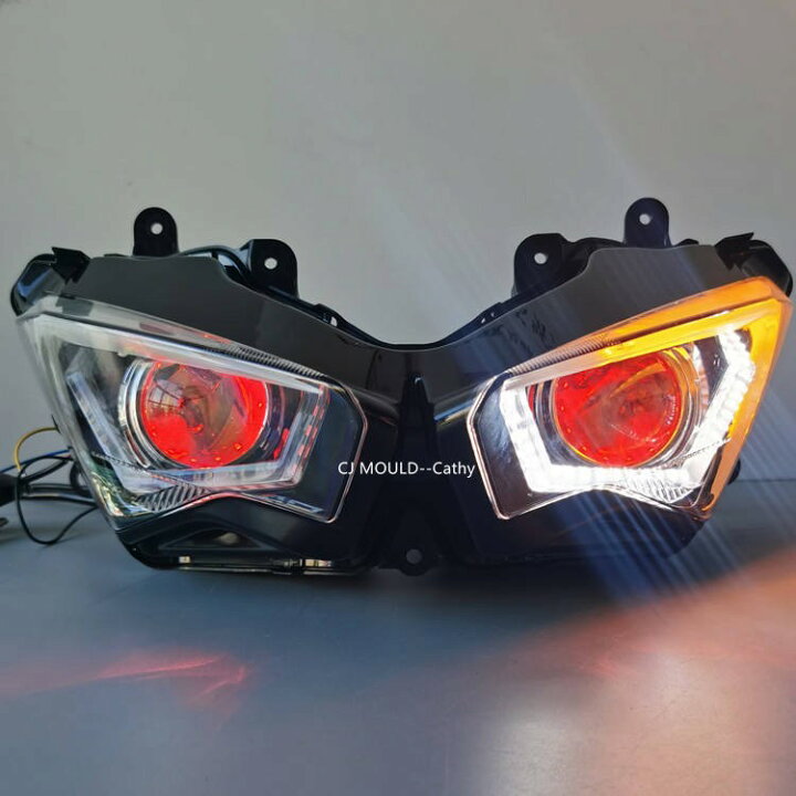 楽天市場】HID ヘッドライト プロジェクター LED NINJA250 NINJA400 