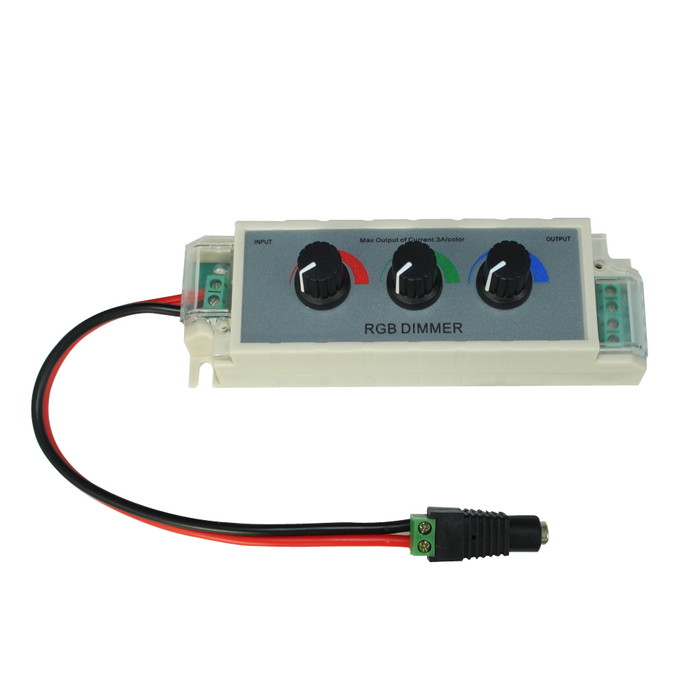 RGBテープライト用 調光器 マート RGBテープライトの調光に ボリューム式RGBコントロールユニット 3Ax3ch 高級品 1個