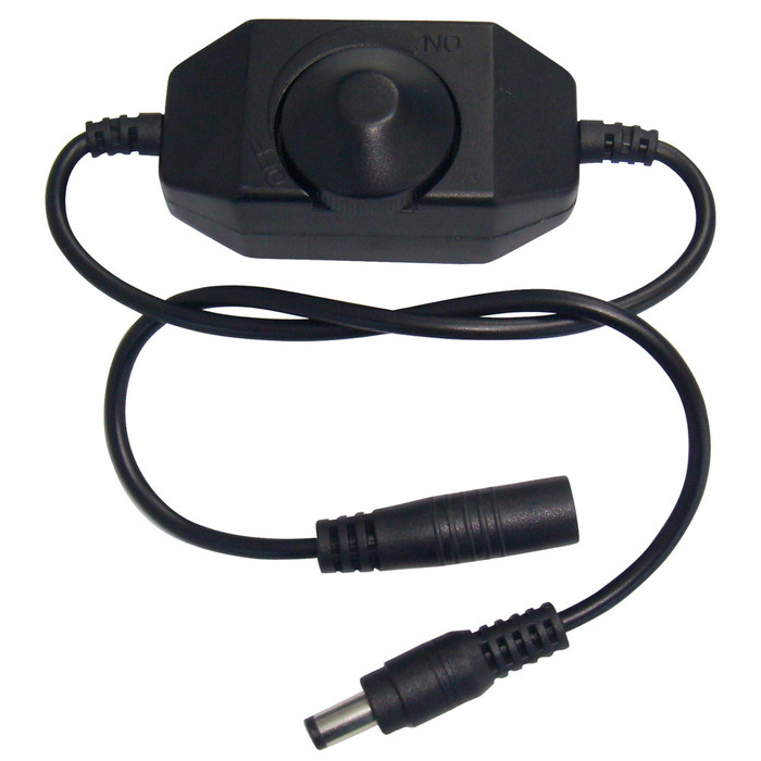 楽天市場】[テープライトの調光に] ダイヤル式 ミニLED調光器(黒ボディ