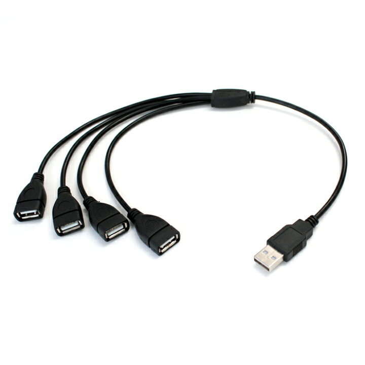楽天市場】[5V LEDテープライト専用] USB 2.0 HUB 4分岐ケーブル [1本] : ledテープ 電子部品 販売 海渡電子