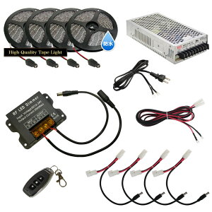 LED�e�[�v���C�g 50cm 4�{ �h�� 3�`�b�v �ԐڏƖ� ��t�ȒP �����R�� ������ �d�� �炭�炭�_���Z�b�g