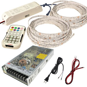 �yRGB 1000cm×2�{�Z�b�g�z ��h��RGB�e�[�v���C�g24V+RF������+�Ή��A�_�v�^�[�t��