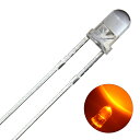 LED 3mm 砲弾型 オレンジ 8000-10000mcd 発光ダイオード 50個