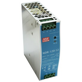 4595(1個) スイッチング電源 12V/10A/120W (DINレール対応) ミンウェル (NDR-120-12)