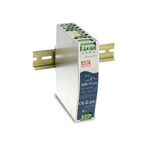 XCb`Od 12V 6.3A 75.6W 艻d DIN[Ή Meanwell SDR-75-12