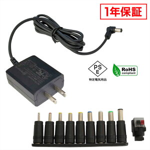 ACA_v^[ ėpd 12V 1A 12W 10Zbg 5.5mm 2.1mm PSEF 1Nۏ