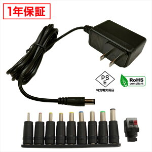 ACA_v^[ ėpd 12V 1A 12W 10Zbg 5.5mm 2.1mm PSEF 1Nۏ