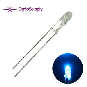 LED 3mm Ce^ Blue OptoSupply Deluxe Power 15000mcd 50mA OSB56L3131P 10