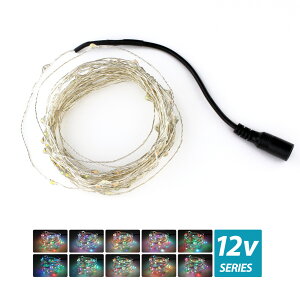 �W���G���[���C�g �C���~�l�[�V���� �t�F�A���[���C�g LED 12V �h�� 10m 100�� �J���t�� RGB �����_��