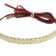 LEDテープライト 12V 高密度 240LED/m 防水 明るい 高輝度 高品質 150cm 片端子 電源ケーブル1m 白ベース