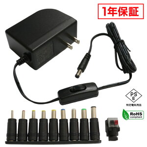 ACA_v^[ ėpd 12V 2A 24W XCb`t 10Zbg 5.5mm 2.1mm PSEF 1Nۏ