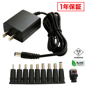 ACA_v^[ ėpd 12V 0.5A 6W 10Zbg 5.5mm 2.1mm PSEF 1Nۏ