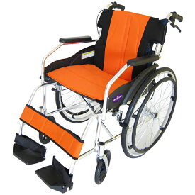 車椅子 軽量 コンパクト 折り畳み カドクラ チャップス オーシャンブルー A101-AB 自走式 自走用 自走介助兼用 車イス 車いす 全10色 送料無料 24インチ アルミ製 Lサイズ