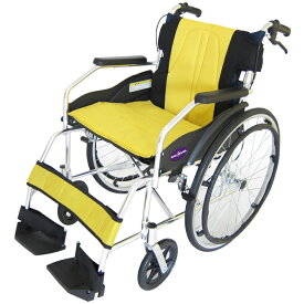 車椅子 軽量 コンパクト 折り畳み カドクラ チャップス オーシャンブルー A101-AB 自走式 自走用 自走介助兼用 車イス 車いす 全10色 送料無料 24インチ アルミ製 Lサイズ