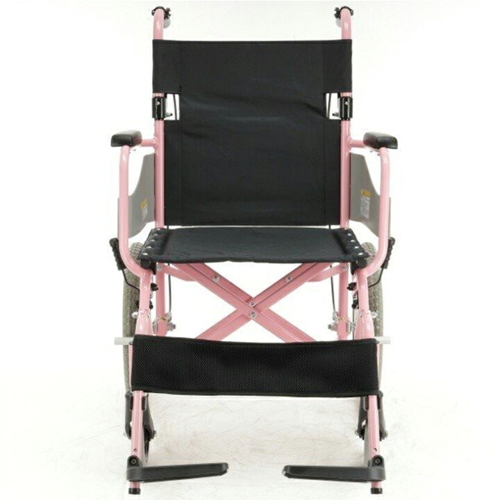 楽天市場】介助式車椅子 軽量 折り畳み ノーパンクタイヤ アカシア・ピンク H201-PK カドクラ : カドクラ車椅子 公式ショップ