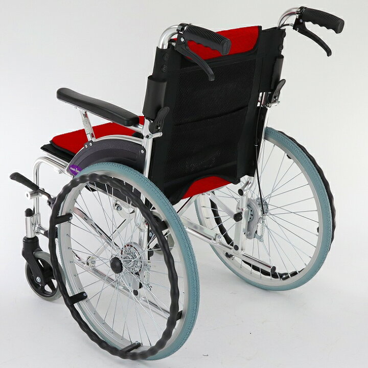 楽天市場】車椅子 車イス 車いす 軽量 折り畳み 介護 自走式 足こぎ 