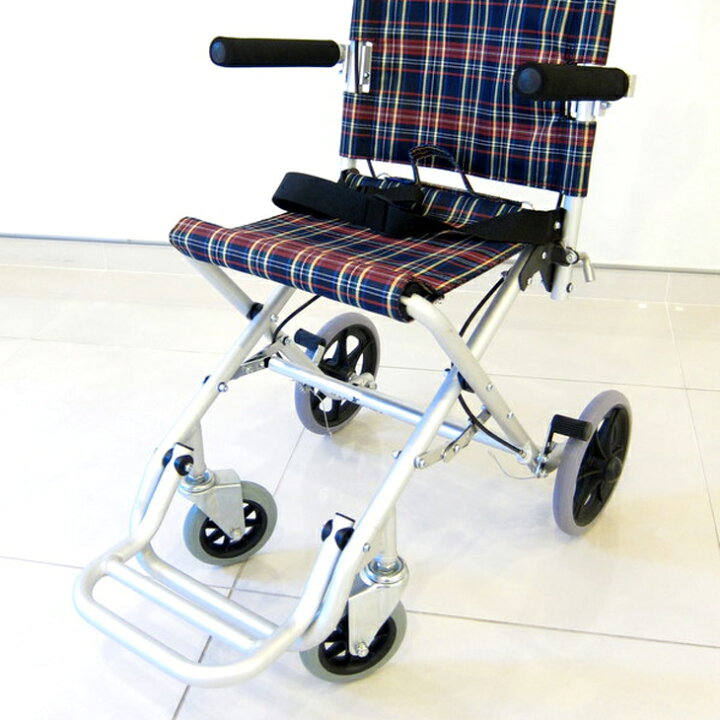 楽天市場】車椅子 コンパクト 軽量 折り畳み 簡易式車イス 介護 介助 