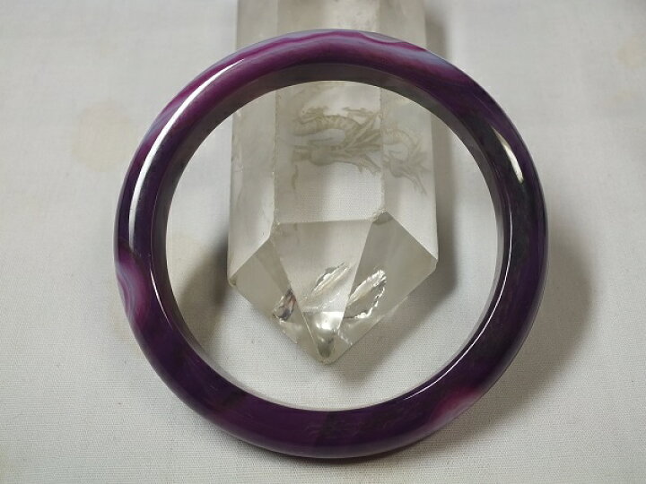 楽天市場】□龍香堂□☆紫系瑪瑙（メノウ）バングル56mm : 龍香堂