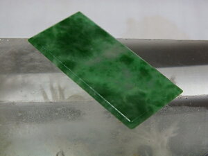 ■龍香堂■☆ミャンマー翡翠(ひすい)四角ルース(35mm)