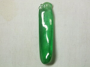 ■龍香堂■☆ミャンマー氷種翡翠トップ「甜瓜」43mm