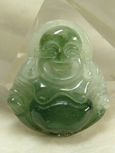 ■龍香堂■☆A貨ミャンマー翡翠(ひすい)布袋トップ20mm(s5)