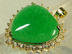 ■龍香堂■☆ミャンマー翡翠(ひすい)ペンダントトップ(g2)