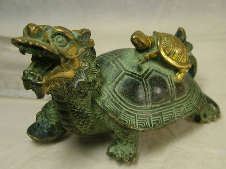 楽天市場】□龍香堂□☆珍品！中国産銅製置物「龍亀」108mm : 龍香堂 