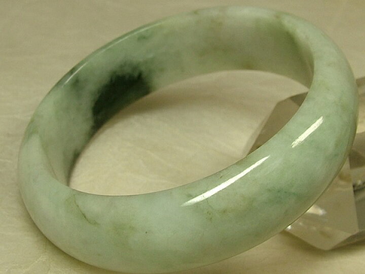 B3810-086】翡翠ヒスイ希少バングルミャンマー産59.3mm