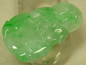 ■龍香堂■☆ミャンマー翡翠(ひすい)トップ「観音」57mm(v6)