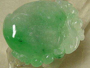 ■龍香堂■☆ミャンマー翡翠(ひすい)トップ「甜瓜猿」50mm(k22)