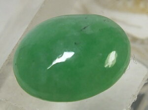 ■龍香堂■☆ミャンマー翡翠(ひすい)楕円ルース(15×12mm)v22