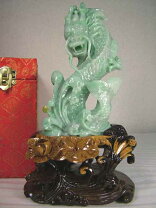 楽天市場】翡翠 龍 置物の通販 