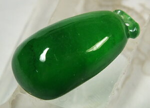 ■龍香堂■☆ミャンマー氷種翡翠(アイスジェダイト)甜瓜トップ26mm(f27)