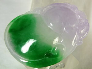 ■龍香堂■☆ミャンマー翡翠(ひすい)トップ宝珠51mm(r36)