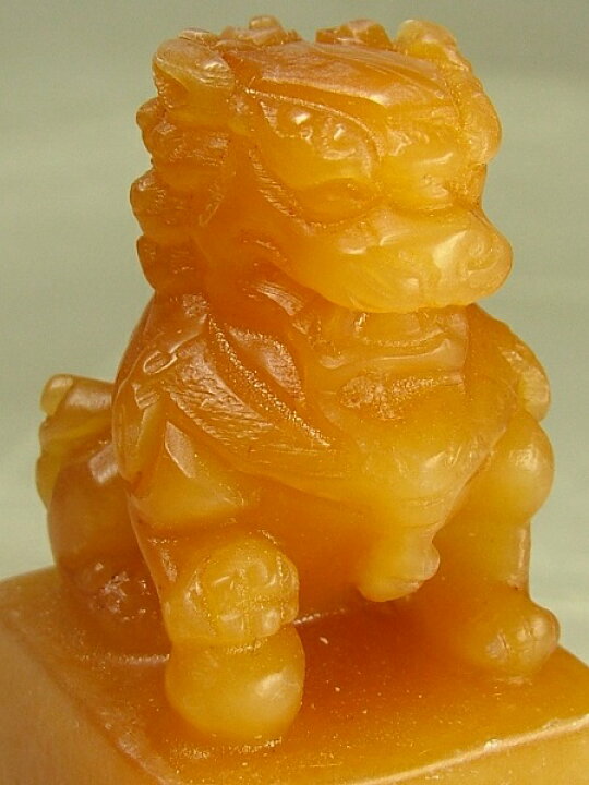 楽天市場】□龍香堂□☆珍品！田黄石印材「獅子」73mm : 龍香堂