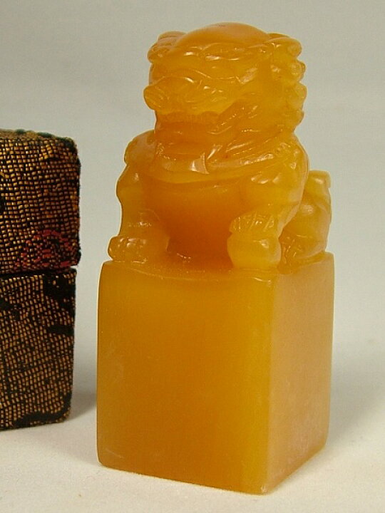 楽天市場】□龍香堂□☆珍品！田黄石印材「獅子」66mm : 龍香堂