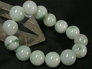 ■龍香堂■☆A貨ミャンマー翡翠(ひすい)13mm玉ブレスレット(n5)