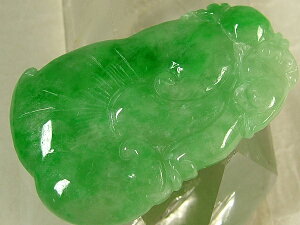 ■龍香堂■☆ミャンマー翡翠(ひすい)トップ「如意」48mm(v9)