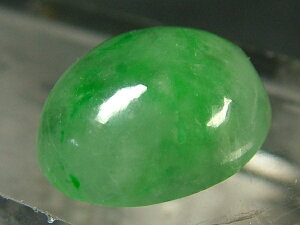 ■龍香堂■☆ミャンマー氷種翡翠(アイスジェダイト)楕円ルース(15mm)s7
