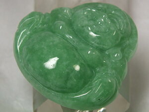 ■龍香堂■☆ミャンマー翡翠(ひすい)布袋トップ46mm(h28)