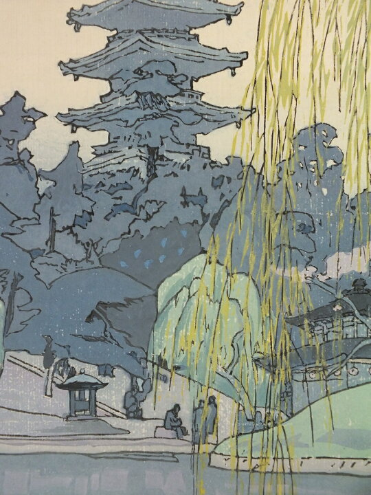 楽天市場】□龍香堂□ 復刻木版画 吉田博『猿澤池』 : 龍香堂