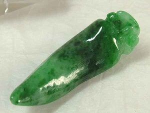 ■龍香堂■☆ミャンマー翡翠(ひすい)甜瓜37mm(r9)
