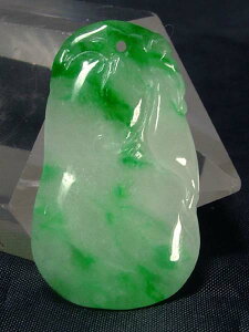 ■龍香堂■☆ミャンマー翡翠 甜瓜トップ30mm