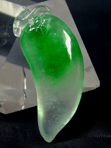 ■龍香堂■☆ミャンマー氷種翡翠トップ「甜瓜」30mm【RCP】