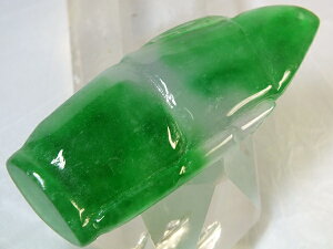 ■龍香堂■☆ミャンマー氷種翡翠(アイスジェダイト)トップ天竹72mm(k90)