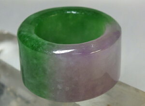 ■龍香堂■☆ミャンマー翡翠(ひすい)板指(高21mm)t35