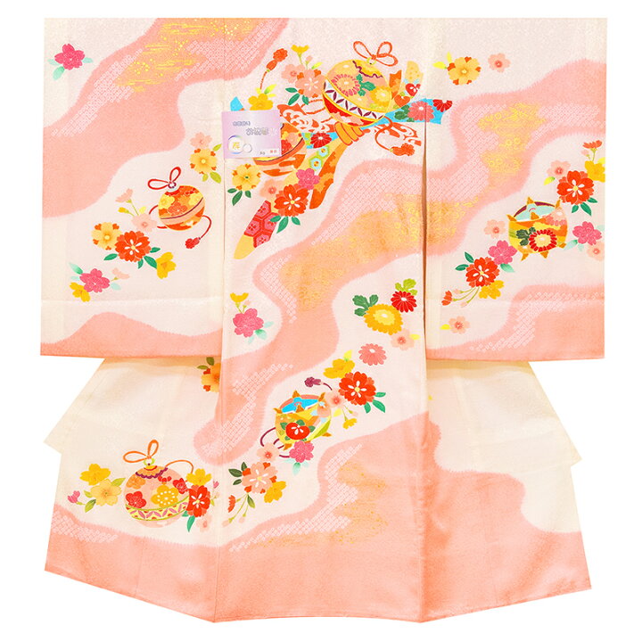 新品☆最高級正絹産着（祝着）特選京友禅手描き美術刺繍入特選