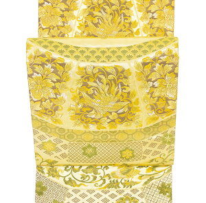 ※記念感謝祭☆仕立無料・送料無料☆西陣伝統工芸箔錦織特撰礼装用袋帯☆老舗猪口織物謹製☆正倉院王朝秘蔵図八角形飾壺文