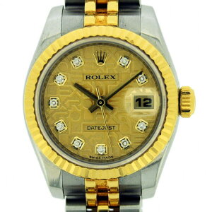 ◎ Rolex ROLEX ◎ [Hakoho Z number] Ladies watch / Datejust / 179173G / SS × YG / 10P / Computer champagne gold [RO428] [Price including tax] [Pawn shop] [Used] [Music for tomorrow]