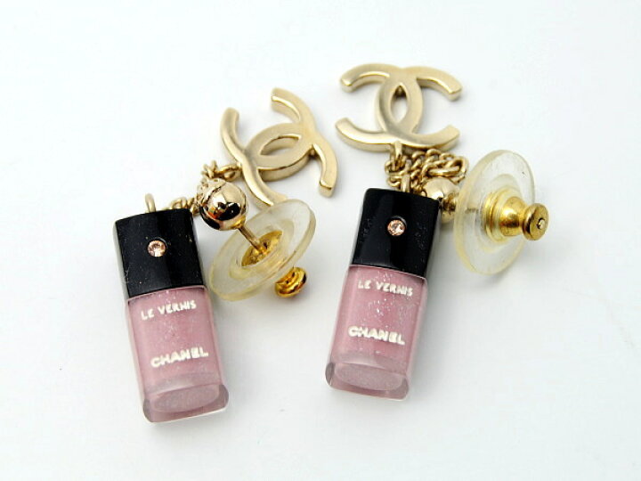 楽天市場】☆シャネル CHANEL☆ ピアス/マニキュアモチーフ 【BJ246 